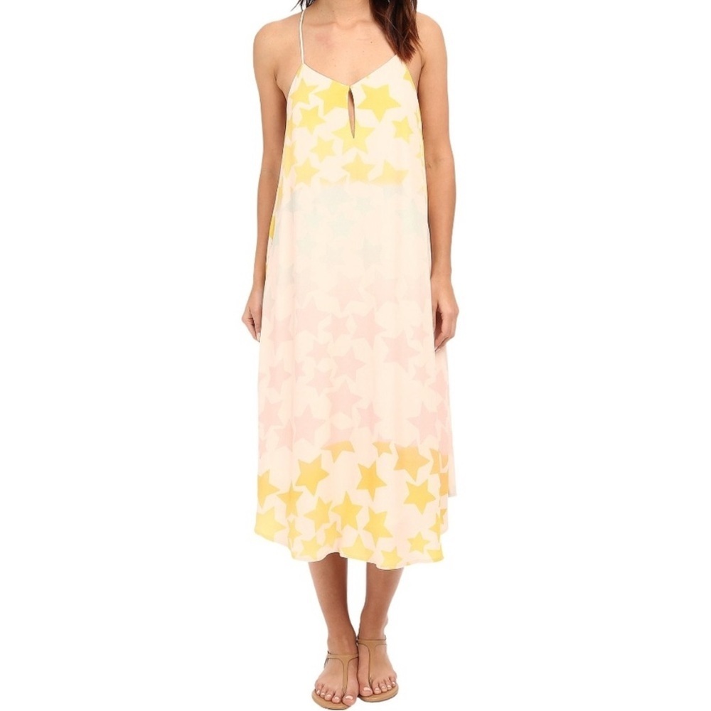 Mara Hoffman Star Blast Pink Midi Dress